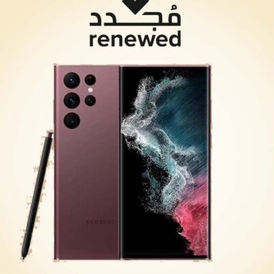 Samsung Renewed - Galaxy S22 Ultra Dual SIM Burgundy 12GB RAM 256GB 5G