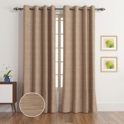 Home Box Darcy Slub Textured Single Curtain 135 X 240 Cm