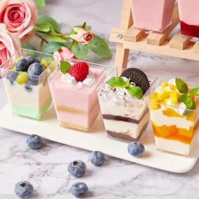 35pcs,Cute Dessert Cup, Mini Pudding Jar, Summer Dessert Cup Savory Appetizer, Fruit, Ice Cream, Mousse Cake, Family Party Dessert Cup, Reusable |