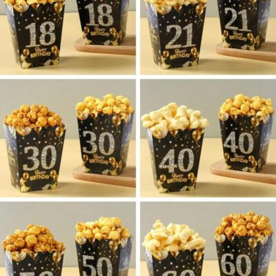 20pcs Black Gold Balloon Diamond Style 18th 21st 30th 40th 50th 60th 70th Birthday Food Box, 18th Coming-Of-Age Ceremony Decoration, 21st Birthday Party Room Table Decoration, 30th Birthday Family Movie Night French Fries Box, Popcorn Cups, 40th Birthday Party Kitchen Dining Table Ornaments, 50th Birthday Party Popcorn Buckets Treat Boxes Containers Macaroni Packaging Box, 60th Birthday Party Favors, 70th Birthday Party Gifts |