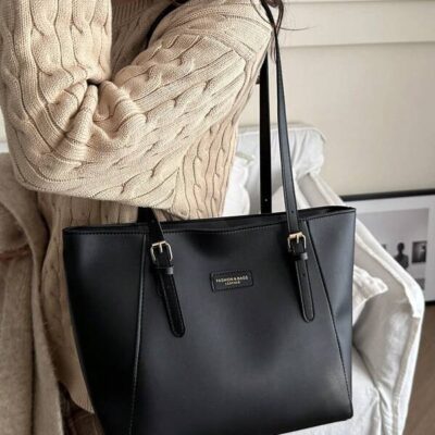 Large Capacity Bag For Women's Autumn And Winter Versatile 2024 New Simple Shoulder Bag, College Student Class Bag, Commuting Tote Bag, New Fashionable Big Bags For Women