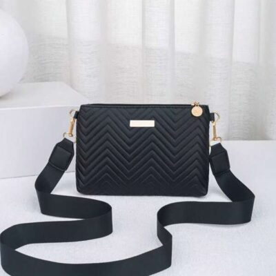 Summer New Wavy Pattern Women Shoulder Bag Quilted Solid Color Clutch Crossbody Bag Casual Versatile Small Square Bag