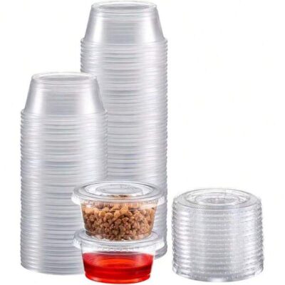 50/30/20/15/10pcs Set Thick Japanese Style Sauce Dishes, Suitable For Sushi Takeaway, Dipping Sauce, Compact & Practical Household Sauce Cups, Leak-Proof |