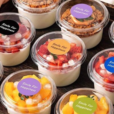 50pcs/30pcs -150ml Transparent Plastic Mini Cup - Perfect For Pudding, Yogurt, Ice Cream, Mousse And Desserts - Transparent, Disposable And Easy To Clean - Perfect For Tiramisu, Cake And Dessert Display, Dessert Cup | Semi-Transparent Plastic Cup | Transparent Plastic Cup, Disposable Black Dessert Fork And Spoon, Cake Fork And Spoon |