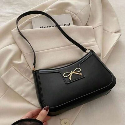 Elegant Crescent-Shaped Underarm Shoulder Bag For Women, Chic Casual Fashion, Solid Color Underarm Bag
