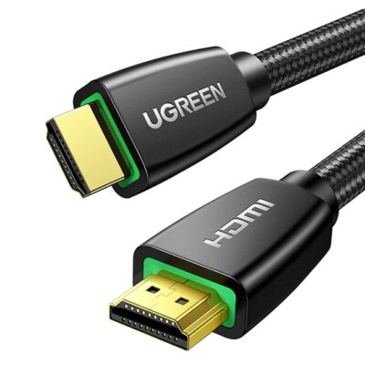 Ugreen 3M Premium High-Speed 2.0 HDMI To HDMI Video Wire 4K@60Hz Ultra HD Braided Cord Compatible For MacBook Pro 2021 Nintendo Switch PS3/4 /5 PC Laptop Black