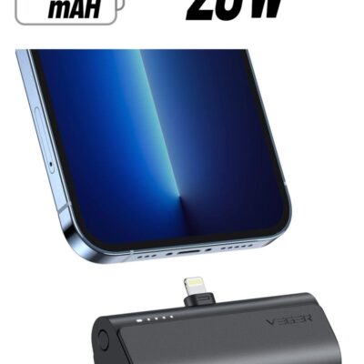 VEGER 20W Small 5000mAh Mini Power Bank 20W Fast Charging Portable Charger Battery Pack Compatible with iPhone 14/14 Pro/14 Pro Max/14 Plus/13/12/11 /XS/XR/X/8/7/6s/Plus