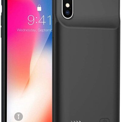 Raxoom Battery Case for iPhone XS Max, 4000mAh Portable Protective Charging Case Extended Rechargeable Battery Pack Charger Case Compatible with iPhone XS Max