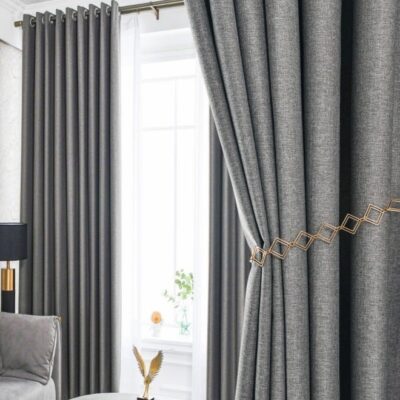 Golden Homee Blackout Curtain 1 piece Dark Grey