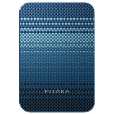 PITAKA Pitaka Aramid Fiber Magnetic Power Bank – Qi2 Certified, 15W Wireless Fast Charging, 5000mAh, Compact, Lightweight & Strong Magnetic Attachment for Phone - Moonrise