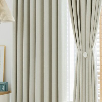 Golden Homee Elegant Linen Block Out Curtain, Noise-reducing 1 Piece Pack