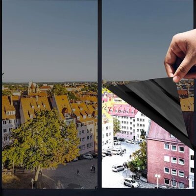 UNUNS PVC Window Film Sticker,One-Way Privacy Mirror Reflective Film,Heat Control Window Film,Sun Blocking Anti UV Reflective Window Tint For Home,60x200cm