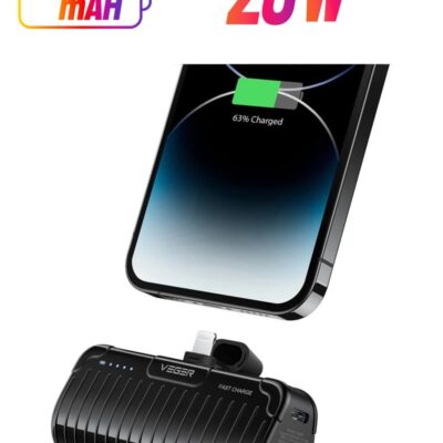 VEGER 20W Small 5000mAh Mini Power Bank 20W Fast Charging Portable Charger Battery Pack Compatible with iPhone 14/14 Pro/14 Pro Max/14 Plus/13/12/11 /XS/XR/X/8/7/6s/Plus