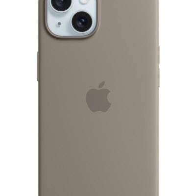 Silicone iPhone 15 Silicone Case with MagSafe - Clay terracotta