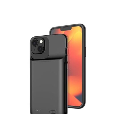 GULFLINK Wireless Protective Charging Case Cover For iPhone 14Plus 4800mah Black