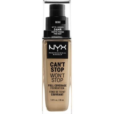 NYX PROFESSIONAL MAKEUP Can't Stop Won't Stop Full Coverage Foundation Beige