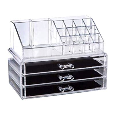 Generic 4-Drawer Cosmetic Storage Case Clear