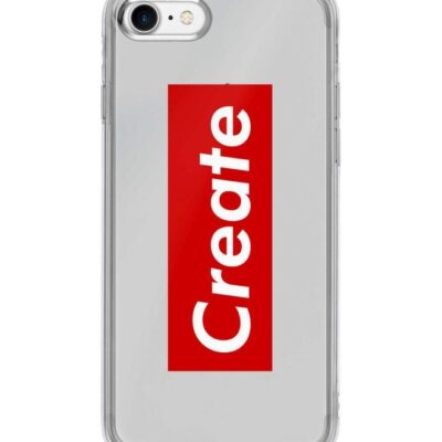 Stylizedd Create Printed Protective Case Cover For Apple iPhone 7 Grey/Red/White