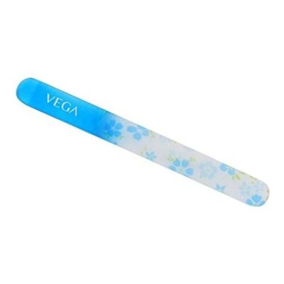 Vega Crystal Glass Nail File Blue