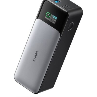 Anker 737 Power Bank (PowerCore 24K), 24,000mAh 3-Port Portable Charger with 140W Output, Smart Digital Display, Compatible with MacBook Pro/Air, iPhone 16/15/14 Series, Samsung, Huaiwei, Dell Black