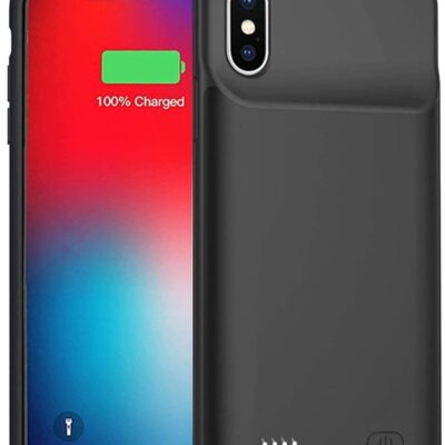 ELTRAZONE Battery Case for iPhone Xs Max, Enhanced 4000mAh Protective Portable Charging Case Rechargeable Extended Battery Pack Compatible with iPhone Xs Max (6.5 inch) Charger Case (Black)