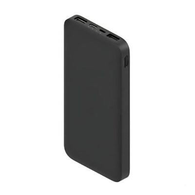 10000mAh Power Bank – Fast Charging Portable Charger with Dual USB Output, Slim Compact Battery Pack for iPhone, Samsung, Android & More – Universal Mobile Charger – Black