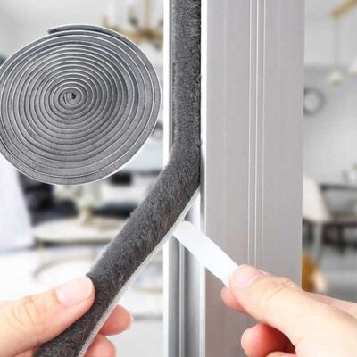 5M Self Adhesive Seal Strip Weatherstrip for Windows and Doors House Soundproofing, Windproof, Dustproof, Stronger Stickiness Gray