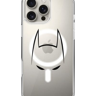 Stylizedd For iPhone 16 Pro Max Case [Compatible with MagSafe] Slim Magnetic cover Clear Phone Case - Sneaky Bat