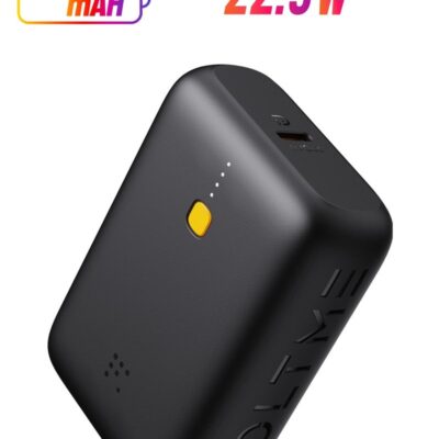 VOLTME Ultra-Compact 10,000mAh Fast Charging Power Bank with PD 22.5W, USB-C Input & Output, Quick Charge 3.0, High-Speed Power Delivery, Durable Build & Sleek Design, Compatible with iPhone 16/15/14/13/12, Galaxy S25/S24/S23, iPad Pro, AirPods, Samsung, Huawei & More – Travel, Work, Outdoor Ready (Black)
