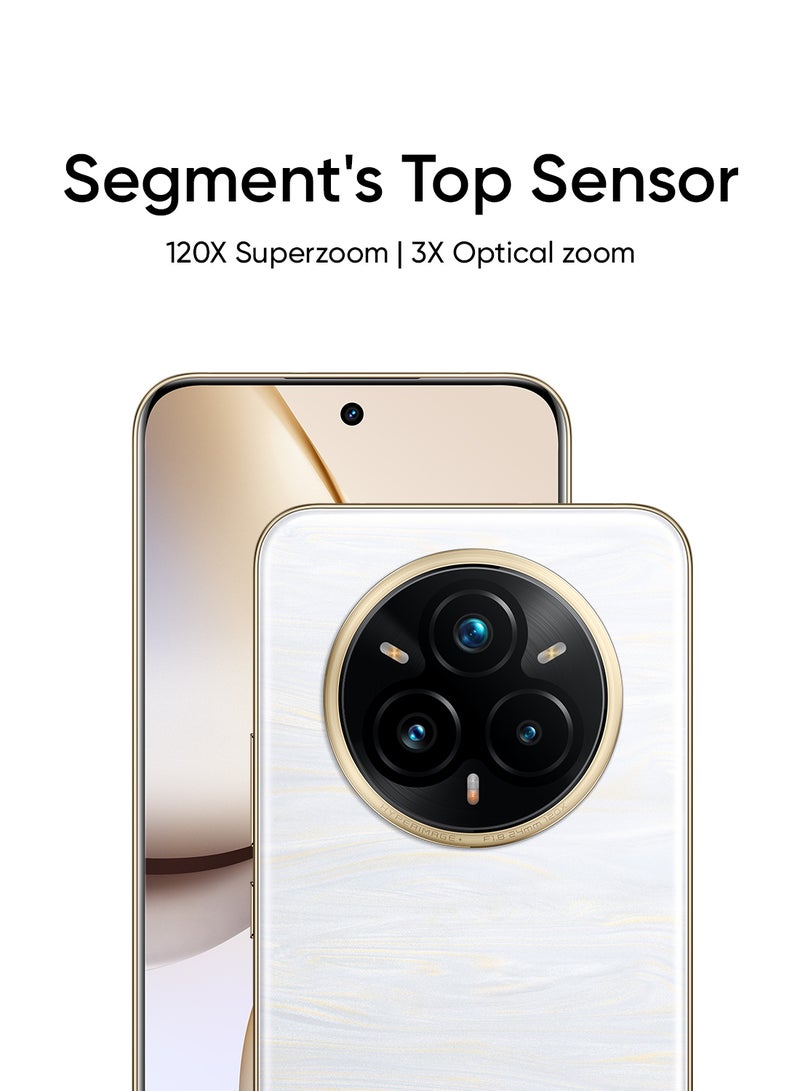 realme 14 Pro+ AI Dual SIM Pearl White 12GB RAM 256GB 5G - International Version - Image 4