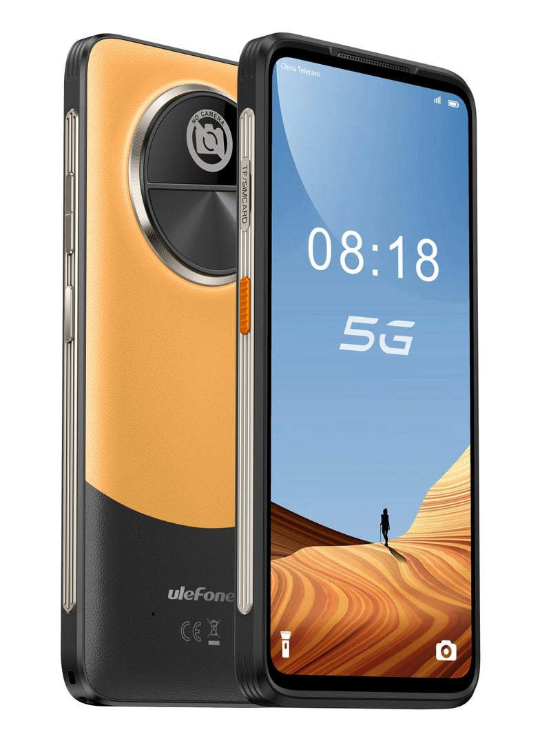 Ulefone No Camera Mobile Octa-core Android 13 Umbra Orange RAM 12GB ROM 512GB 5G Smartphone