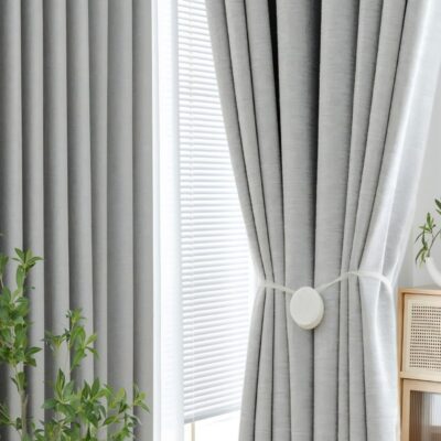 Golden Homee Elegant Linen Block Out Curtain, Noise-reducing 1 Piece Pack