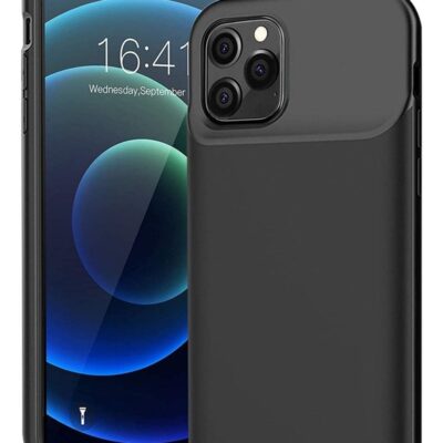 ELTRAZONE Battery Case for iPhone 14 Pro Max, 4500mAh Rechargeable Portable Charging Case for iPhone 14 Pro Max (6.7 inch) Extended Battery Pack Protective Charger Case (Black)