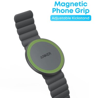 Anker Magnetic Phone Grip (MagGo), Sweat-Resistant 620 Magnetic Grip and Adjustable Strap, Only for iPhone 16/16 Pro/16 Plus /16 Pro Max, 15/14/13/12 Series Black