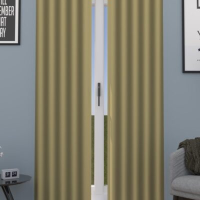 Amali Amali Blackout Textured Curtains 274 cm x 127 cm - 2 Panels, 100% Polyester, Grommet Top, Thermal Insulated, Noise Reducing, Light Blocking