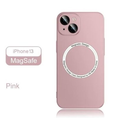 TWEGGON Slim Case for iPhone 13 Ultra Thin Slim Matte Magnetic Magsafe Wireless Charging Case for Apple iPhone 13 6.1 Pink
