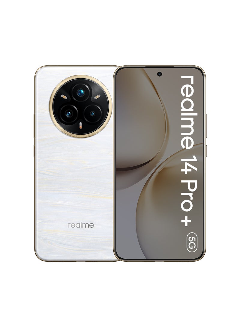realme 14 Pro+ AI Dual SIM Pearl White 12GB RAM 256GB 5G - International Version